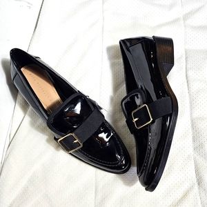 Zara Black Patent Women's Loafers- NWT